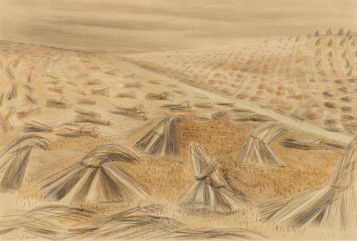 Cornfield Avebury circa 1935