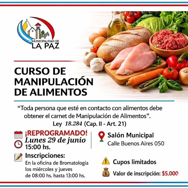 Curso de Manipulación de Alimentos