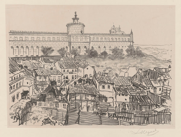 Castle and the Jewish quarter 1918   1919