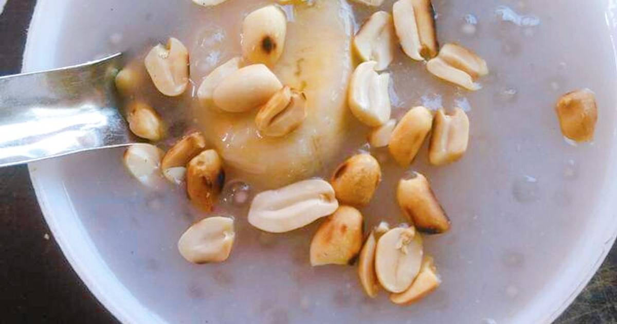 Chè chuối bột báng cốt dừa