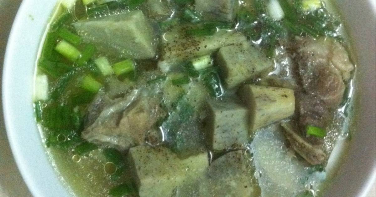 Canh khoai môn sáp vàng