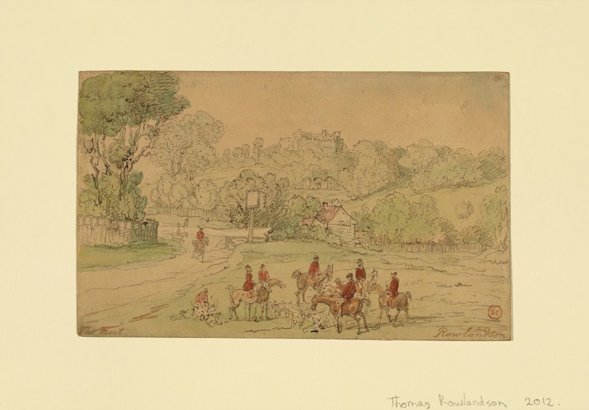 Landscape with Hunting Scene 1780s