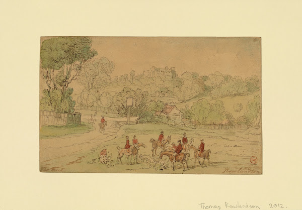 Landscape with Hunting Scene 1780s