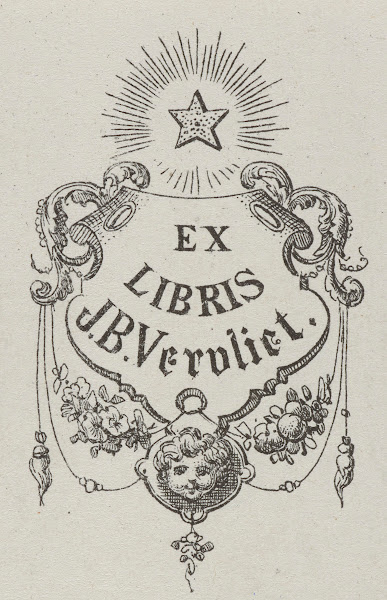 Bookplate of JB Vervliet 1880