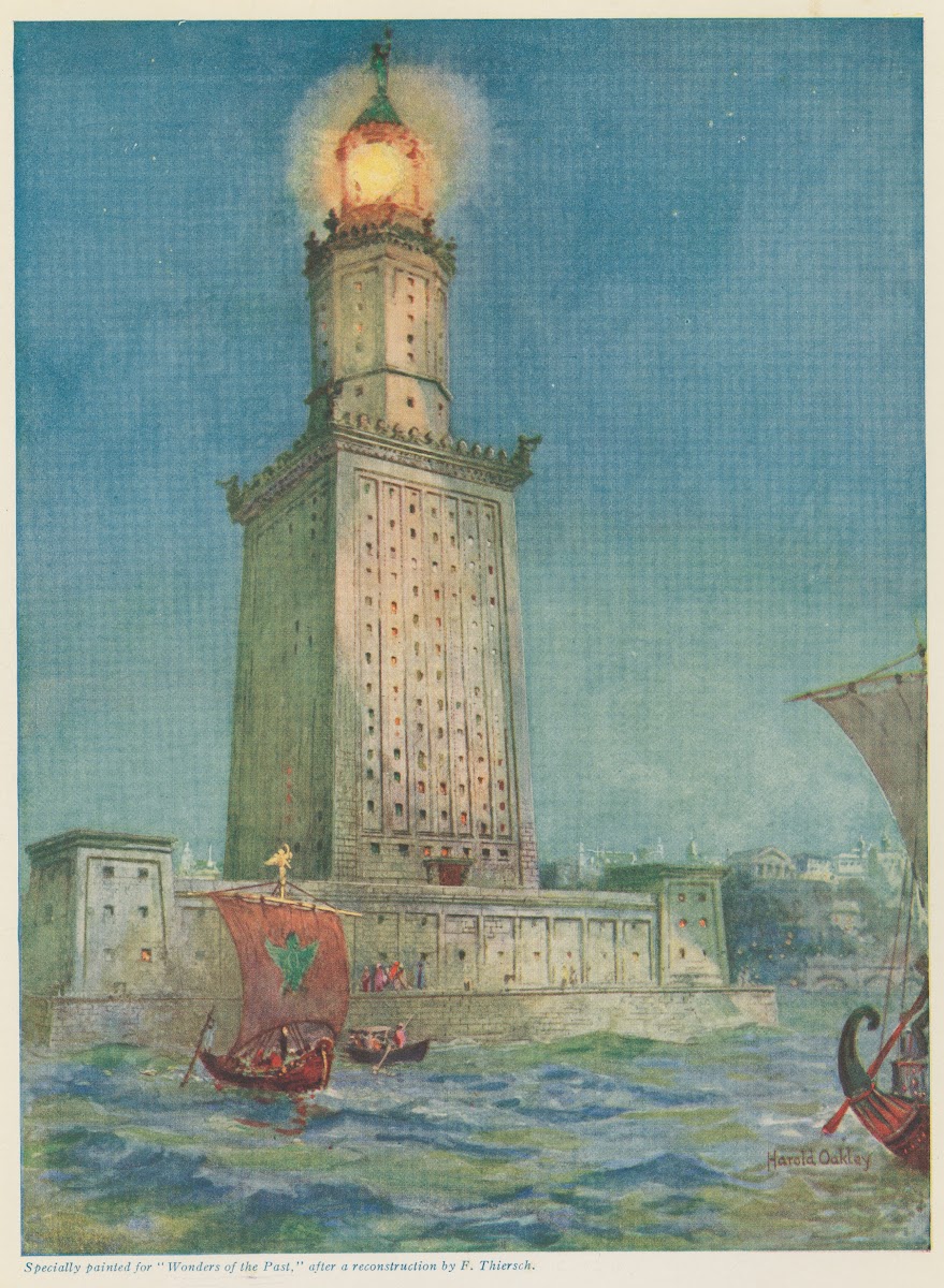 Ancient beacon of the Mediterranean The Pharos of Alexandria 1924
