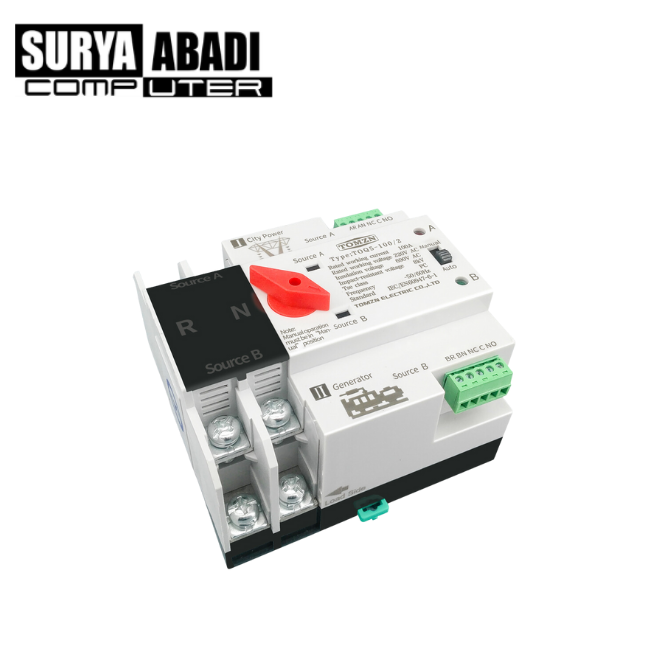 AUTOMATIC TRANSFER SWITCH 2P 63A 230V MCB TIPE ATS