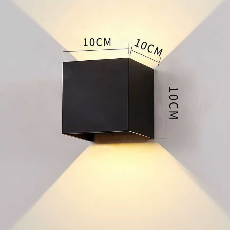 LED-Wandleuchte, Aluminium, wasserfest