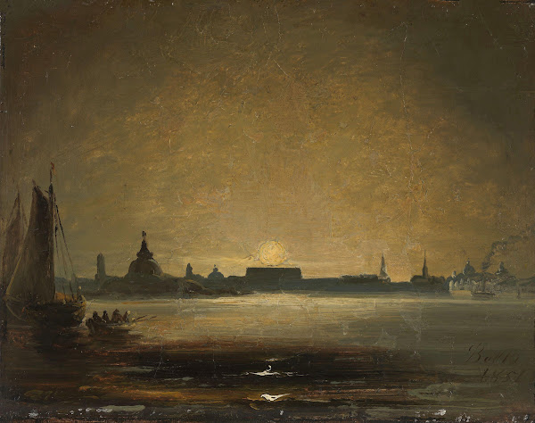 Dresden in Moonlight 1851