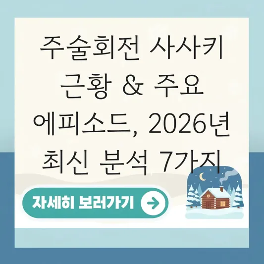 주술회전 사사키 근황 및 주요 에피소드 대표 이미지