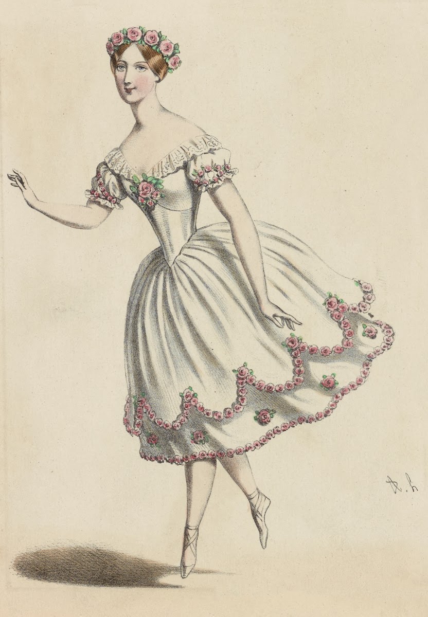 Acad Royale Musique Mlle Carlotta Grisi dans Le diable à quatre acte 2e 1845