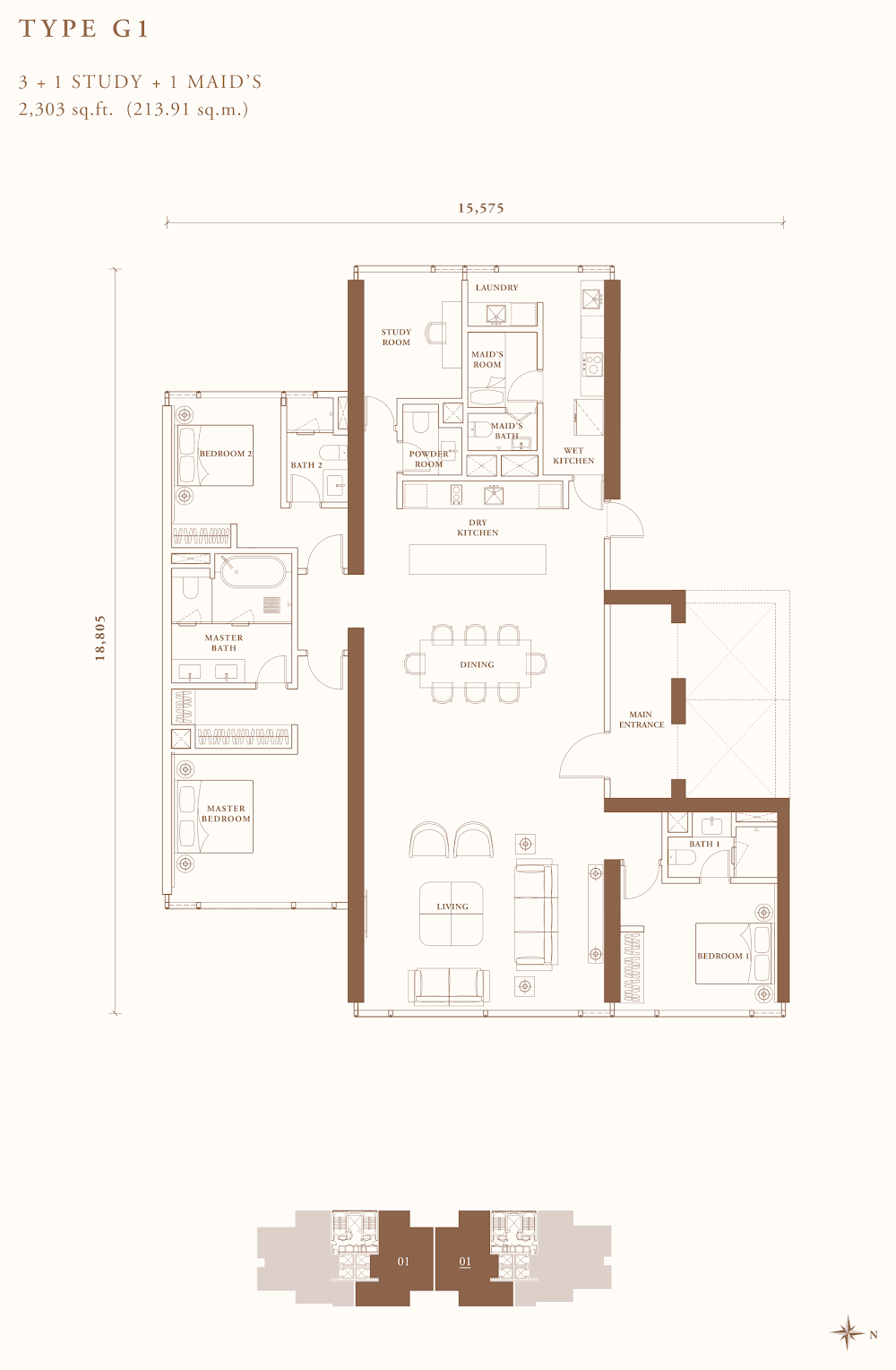 Pavilion Damansara Heights - Crown Residences (R3) floor plan