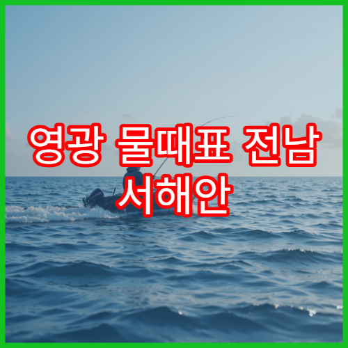 영광 물때표 전남 서해안 조수간만표와 바다시간 정리