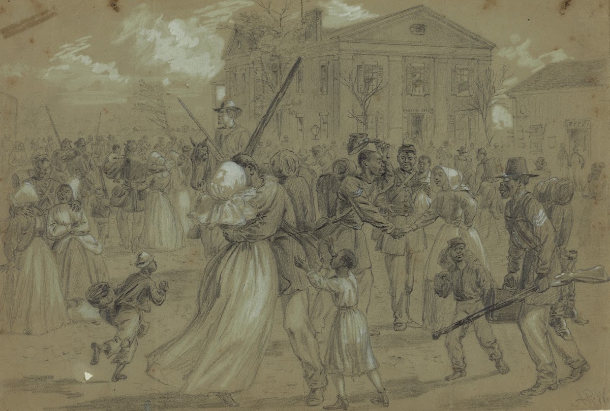 African American soldiers mustered out at Little Rock Arkansas 1865