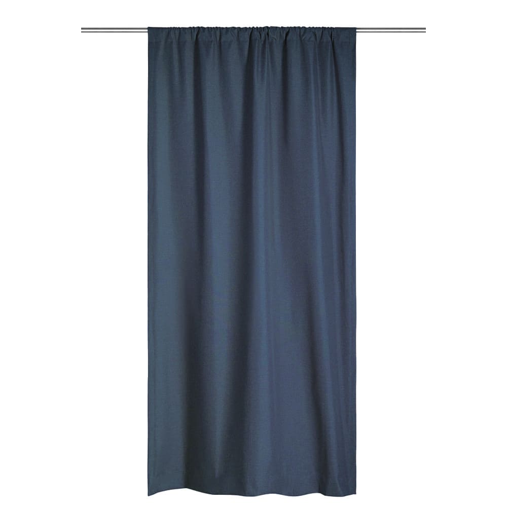 Cortina blackout de poliéster con ojal CasaMia™ Rustic de 1.27 x 2.13 m, color azul marino