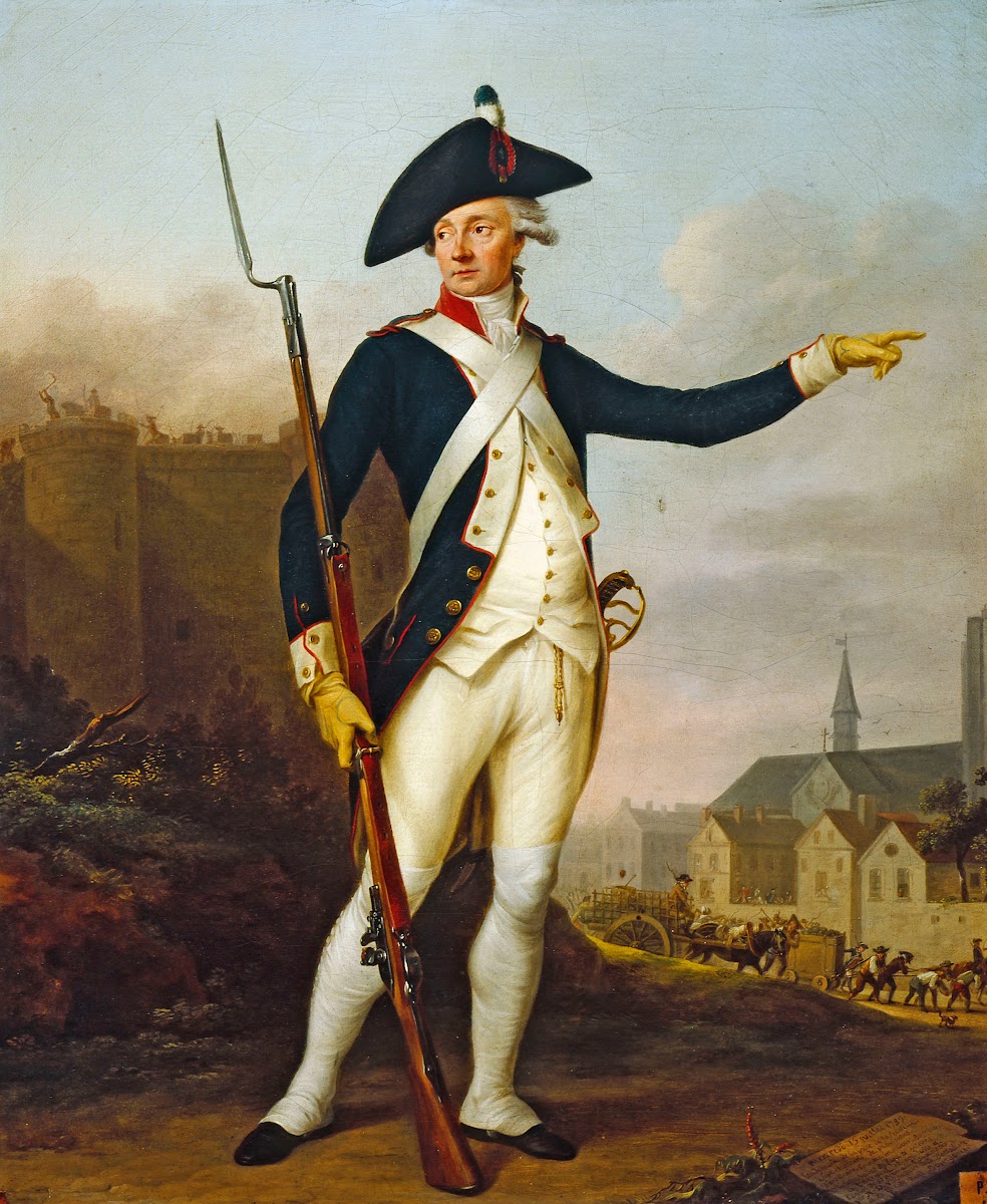 Le citoyen Nau Deville en uniforme de la garde nationale 1790