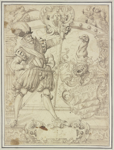 Wappenscheibe der Familie Murer 1599