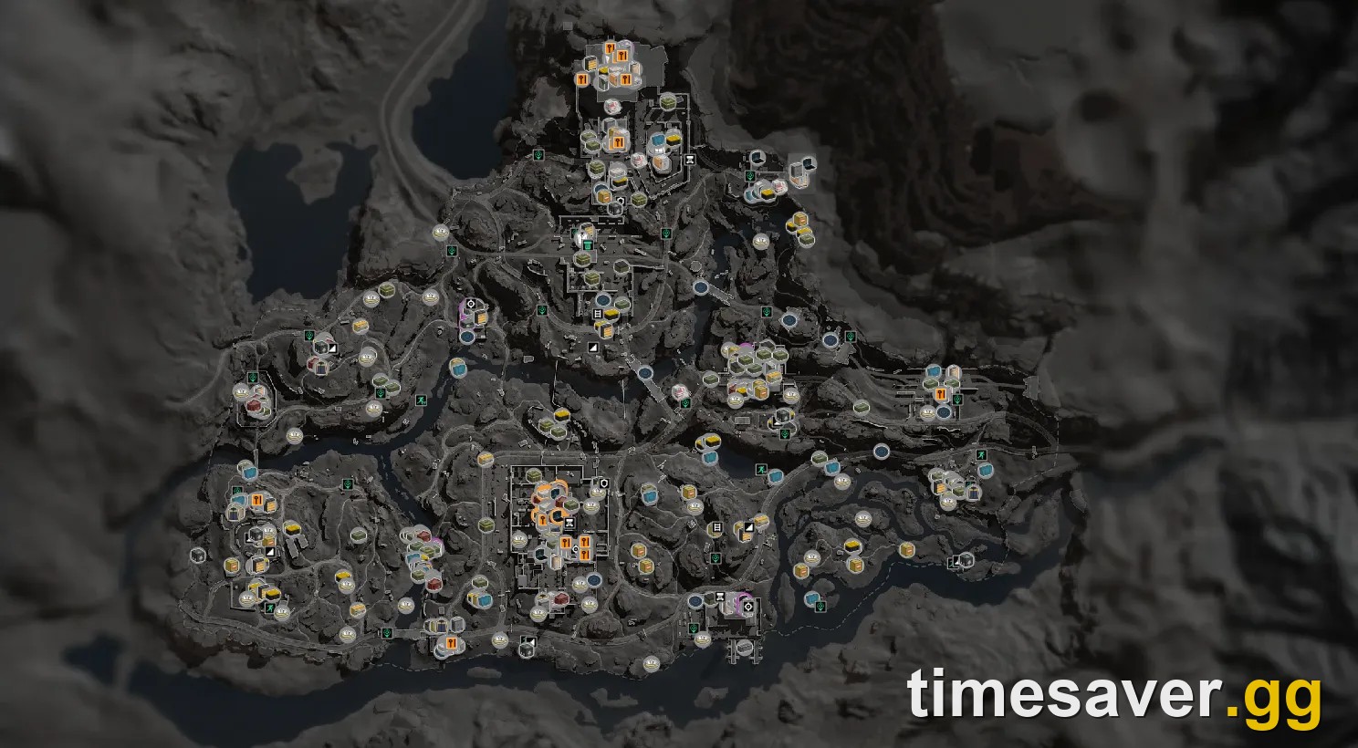 Layali Grove tactical loot map in Delta Force