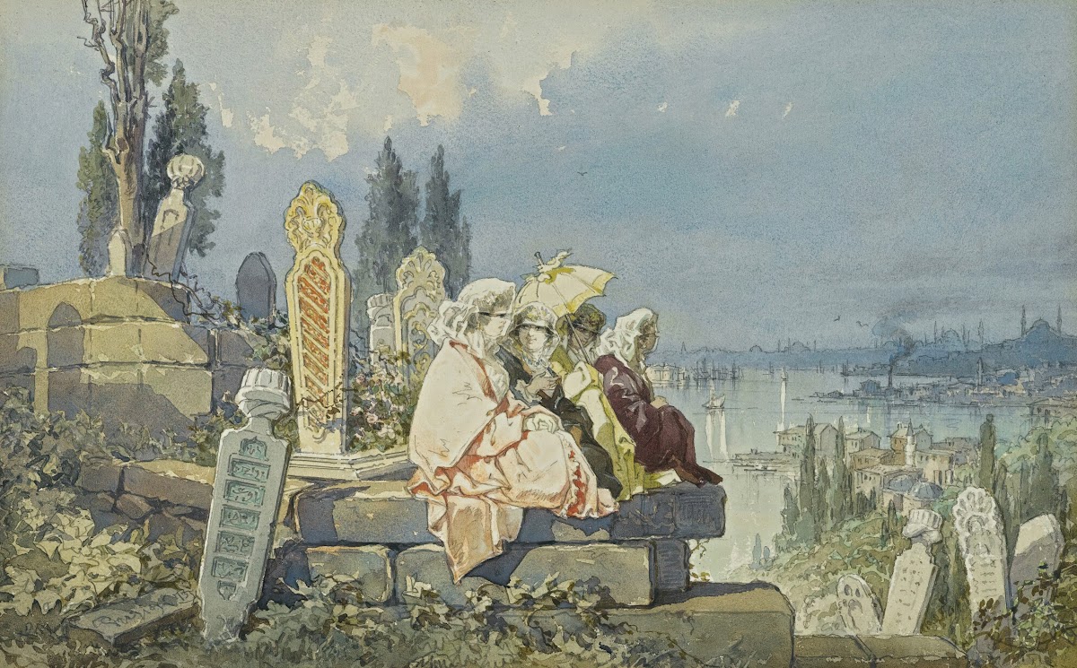 Italian Ladies At Eyüp 1873