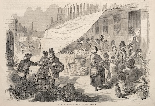View in South Market Street Boston 1857