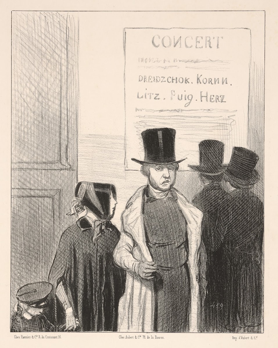 A Concert A Concert Announcement for ten francs    Furiously mouth it 1843