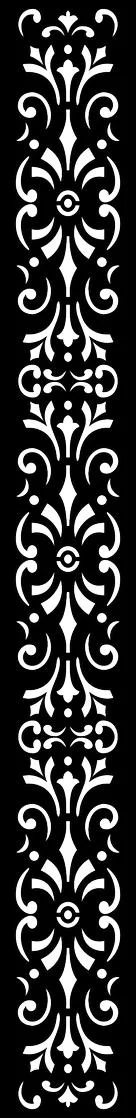 Ornate Floral Scrollwork Panel Free SVG for Vinyl Cutter crafts and engraving