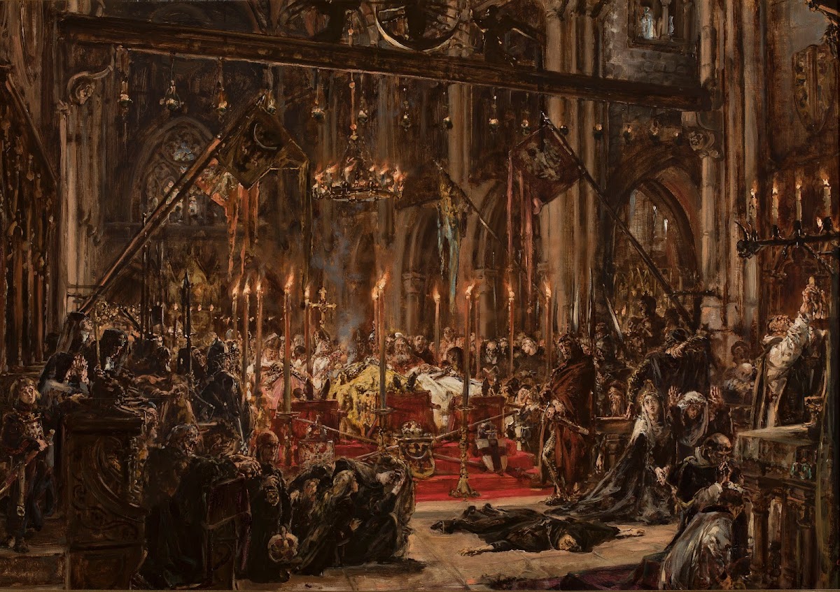 Defeat at Legnica from the series History of Civilization in Poland 1888