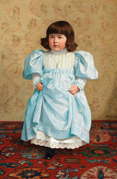 Girl In A Blue Frock 1894