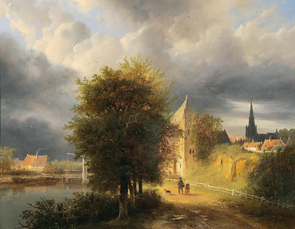 Storm Clouds over a Dutch Town