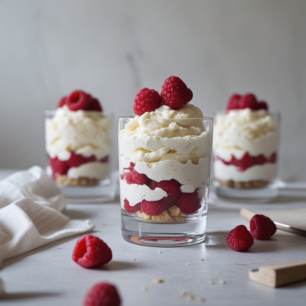 Whipped Raspberry Ricotta Parfaits with Honey-Toasted Walnuts