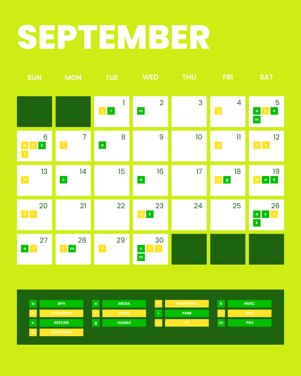 Aureans Schedule