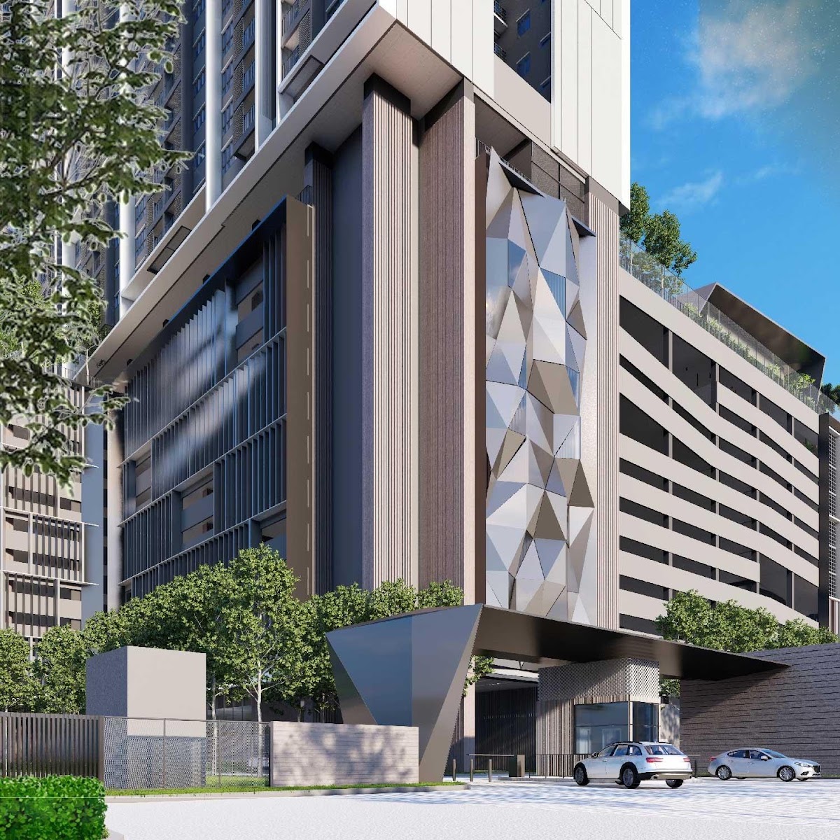 M Aspira — building entrance exterior