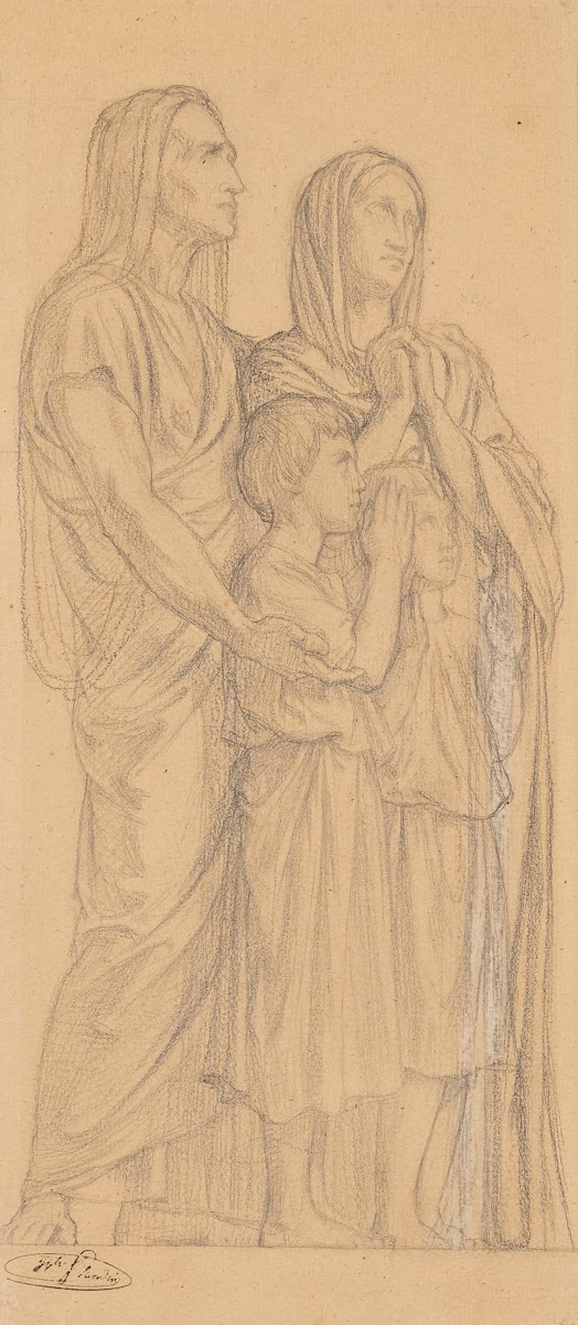 Groupe de deux femmes et deux enfants
