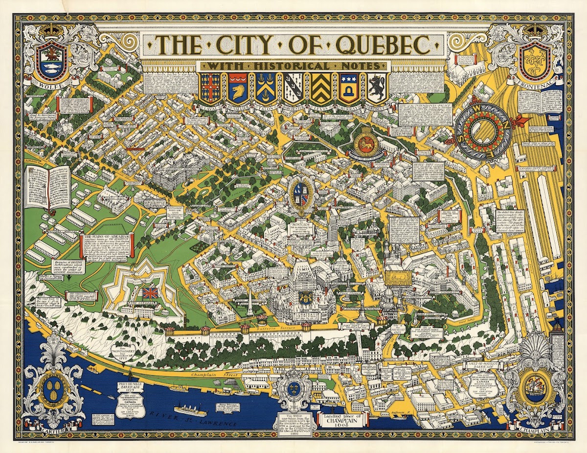 City Of Quebec With Historical Notes 1932
