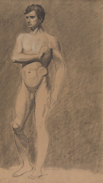 Standing male nude 19th century