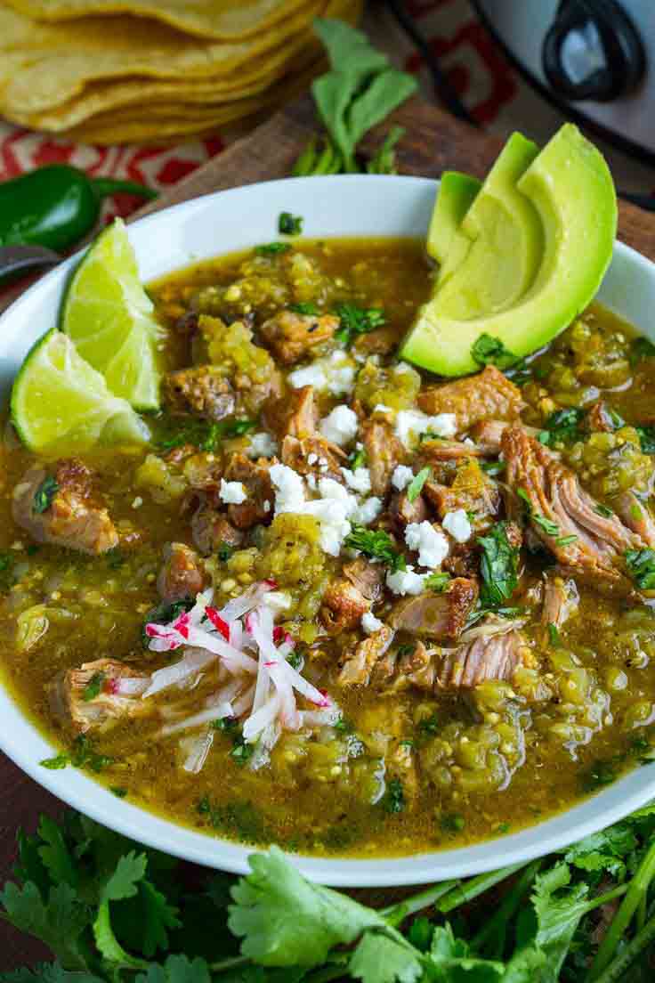 Chili Verde Con Pollo  (Green Chile Chicken Stew)