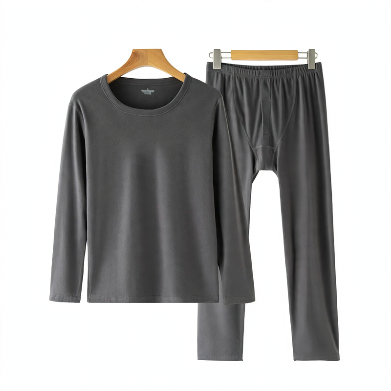 Thermal underwear set, double-brushed