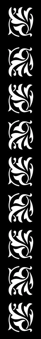 Acanthus Scrollwork Decorative Border Free SVG for CO2 Laser Cutting