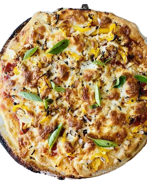 Italian Chicken — Mixed peppers, sweetcorn, black olives & roast chicken
