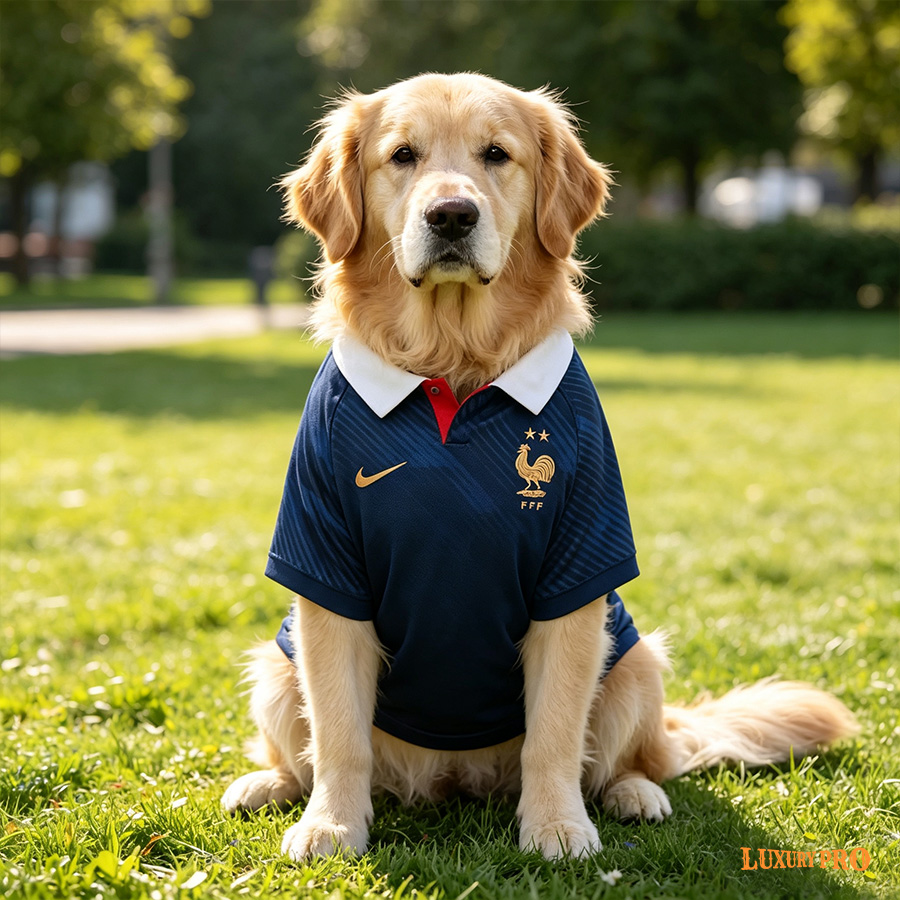 AOP Pet Soccer Polo Shirt