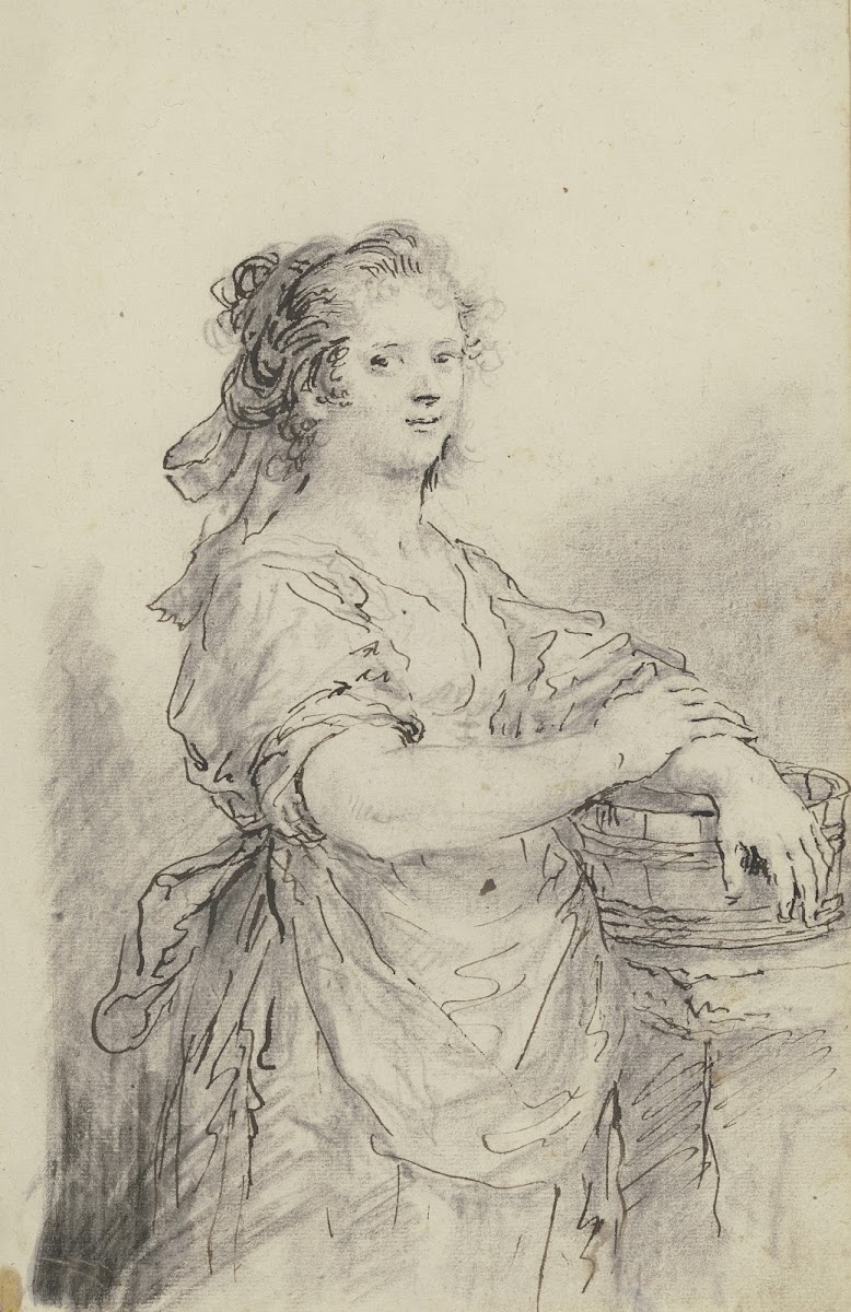 Bildnis eines Mädchens mit Holzzuber 1752