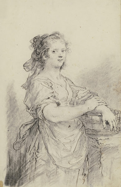 Bildnis eines Mädchens mit Holzzuber 1752