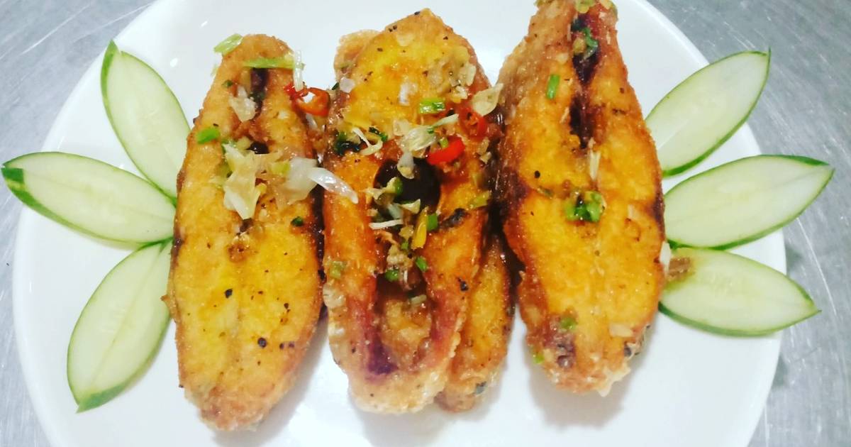 Cá điêu hồng chiên muối