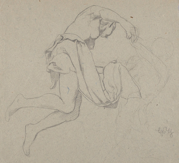 Two Semi Nude Females 1906