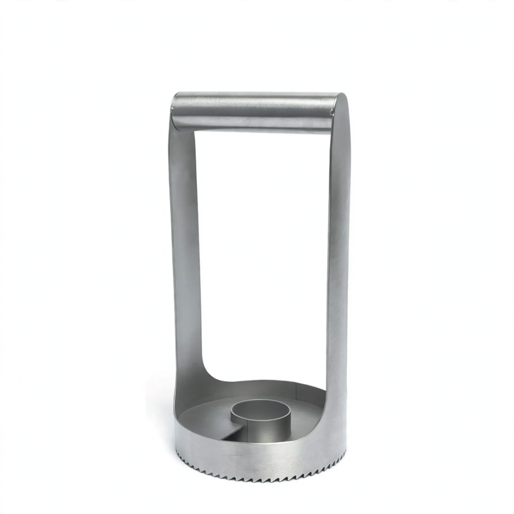 Stainless steel pineapple peeler with corer