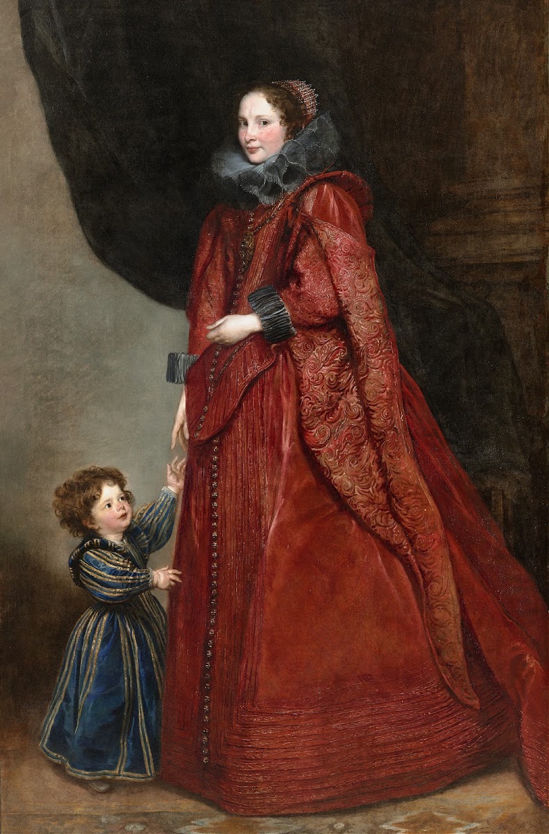 A Genoese Lady with Her Child c 1623 1625