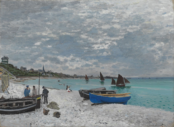 The Beach at Sainte Adresse 1867