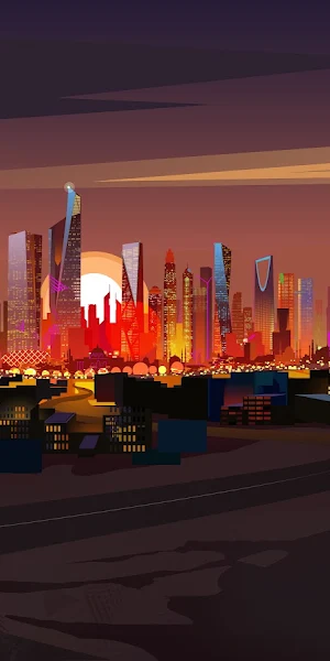 Cityscape, Skyline, Illustration, Urban 5K Wallpaper Background