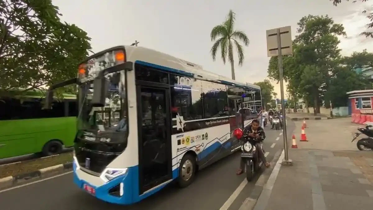 Armada bus listrik yang disiapkan Pemerintah Kabupaten Bogor untuk layanan transportasi wisata.