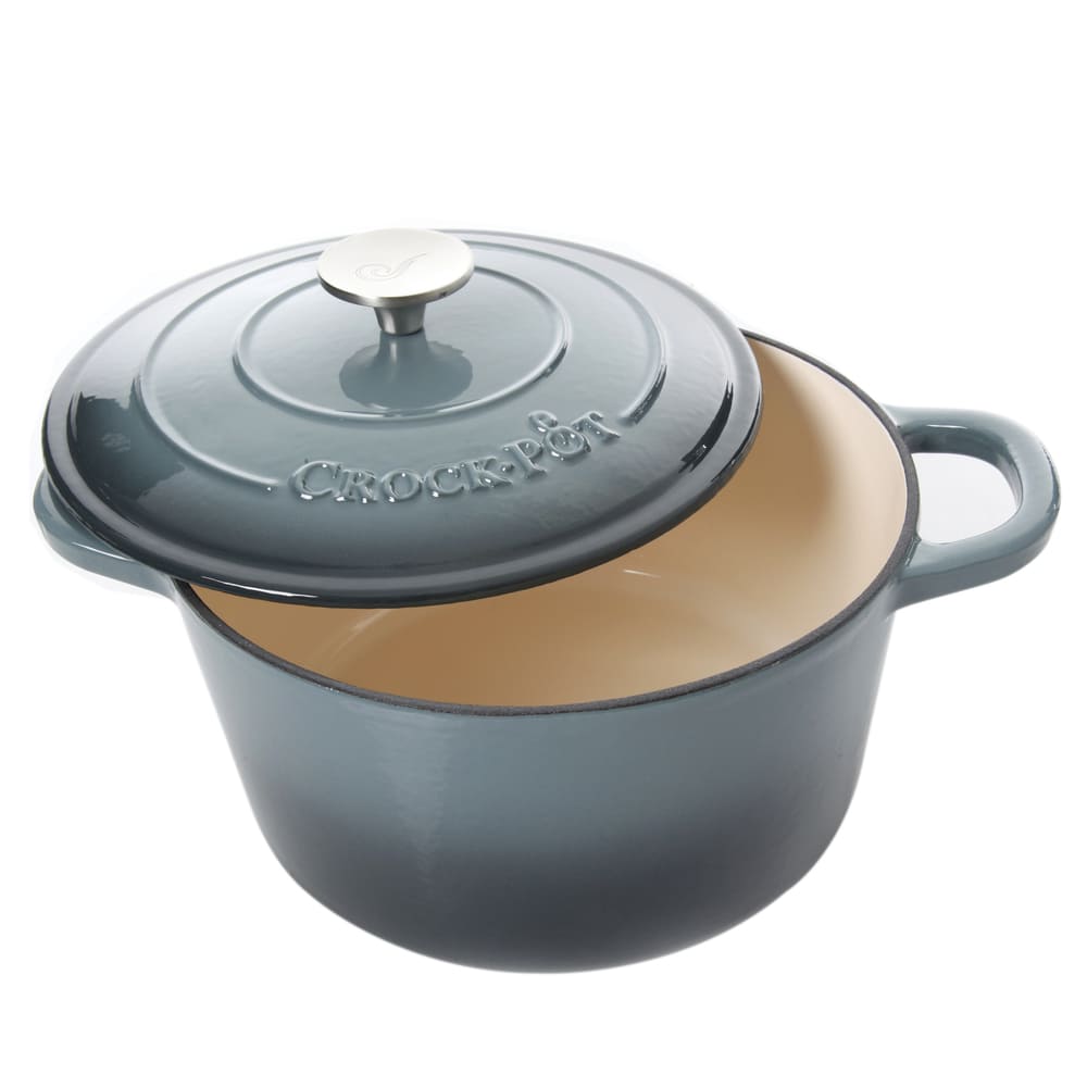 Cacerola de hierro fundido Crockpot™ Artisan 4.73 L, color gris