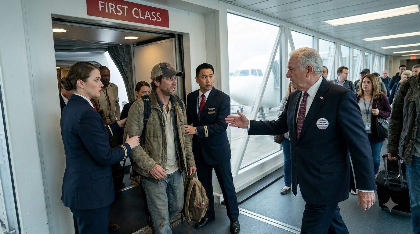 They Forced A Quiet Father Out Of First Class—Then The Airline’s Own Chairman Stepped Into The Jet Bridge